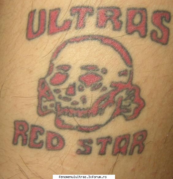 ultras red star tatuaje